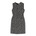 BLACK/MULTICOLOR MIDI FORMAL DRESS