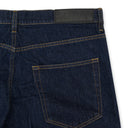 BLUE TWISTED DENIM BAGGY STRAIGHT-FIT JEANS