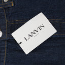 BLUE TWISTED DENIM BAGGY STRAIGHT-FIT JEANS
