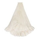 OFF-WHITE EVENING CHARMEUSE CAPE FORMAL DRESS