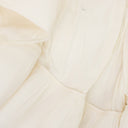 OFF-WHITE EVENING CHARMEUSE CAPE FORMAL DRESS
