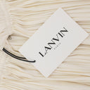 OFF-WHITE EVENING CHARMEUSE CAPE FORMAL DRESS