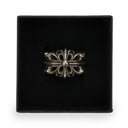 SILVER DOUBLE FLORAL RING