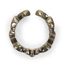SILVER DOUBLE FLORAL RING
