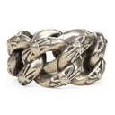 SILVER LARGE EXTRA FANCY RING