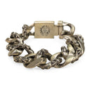 SILVER MINI CROSS FLORAL BRACELET