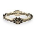 SILVER CROSS AND BONE RING