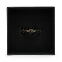 SILVER CROSS AND BONE RING