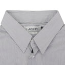 NAVY/WHITE SLIM FIT VISIBLE BUTTON-DOWN SHIRT