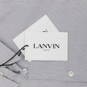 NAVY/WHITE SLIM FIT VISIBLE BUTTON-DOWN SHIRT