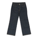 BLUE SLIM DENIM STRAIGHT-FIT JEANS