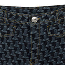 BLUE SLIM DENIM STRAIGHT-FIT JEANS