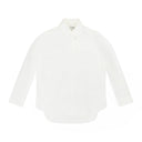 WHITE LONG SLEEVE COCOON TUNIC SHIRT BLOUSE