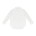 WHITE LONG SLEEVE COCOON TUNIC SHIRT BLOUSE