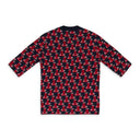 NAVY 3D JL KNIT SS T-SHIRT