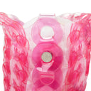 PINK SQUARE BASKET TINY TOTE BAG