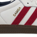 WHITE/RED/INDIGO SAMBA OG SNEAKERS