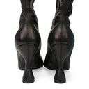 BLACK CUISSARDES TALON OVER THE KNEE BOOTS