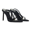 BLACK/BLACK ELEGANT FEMME SANDAL PUMPS