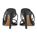 BLACK/BLACK ELEGANT FEMME SANDAL PUMPS