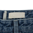 BLUE ZIP THROUGH STRAIGHT-FIT JEANS