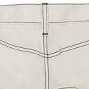 WHITE DENIM FLARED SKIRT