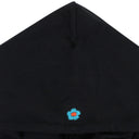 BLACK FLOR HOOPS HOODIE
