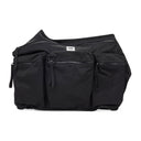 BLACK NYLON SLING BACKPACK
