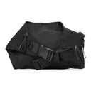 BLACK NYLON SLING BACKPACK