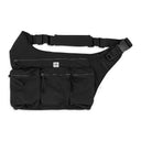 BLACK NYLON SLING BACKPACK