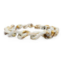 WHITE/BROWN SIPENTA CHAINE NECKLACE