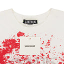 WHITE SPLATTERED T-SHIRT