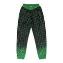 BLACK/GREEN SWISHIES DUO PATTERNED STRAIGHT PANTS