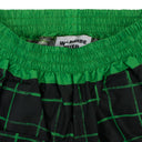BLACK/GREEN SWISHIES DUO PATTERNED STRAIGHT PANTS