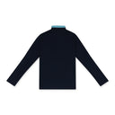 NAVY MONITOR TURTLENECK SWEATER