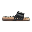 BLACK MASSAGE SANDALS