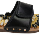 BLACK MASSAGE SANDALS
