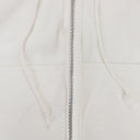 WHITE SHRUNKEN HOODIE