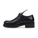 BLACK LACED UP LOW OXFORDS