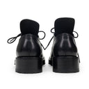 BLACK LACED UP LOW OXFORDS
