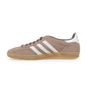 BROWN/WHITE/GOLD GAZELLE INDOOR SNEAKERS