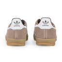BROWN/WHITE/GOLD GAZELLE INDOOR SNEAKERS
