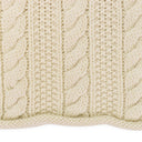 CREAM ARAN CABLE MOCKNECK SWEATER