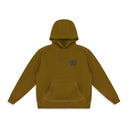 BROWN STACKED LOGO HOODIE