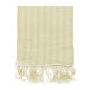 CREAM SILK DICE SCARF