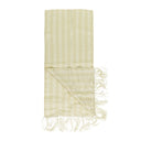CREAM SILK DICE SCARF