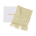 CREAM SILK DICE SCARF