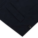 NAVY DRAPED BLAZER