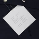 NAVY DRAPED BLAZER