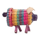 BLACK COLORED PIG STRAW BAG